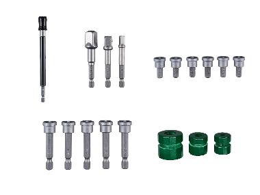 PARKSIDE® Bitverlängerung/Vierkantadapter/Trockenbau-Bits/Tiefenstopp-Set