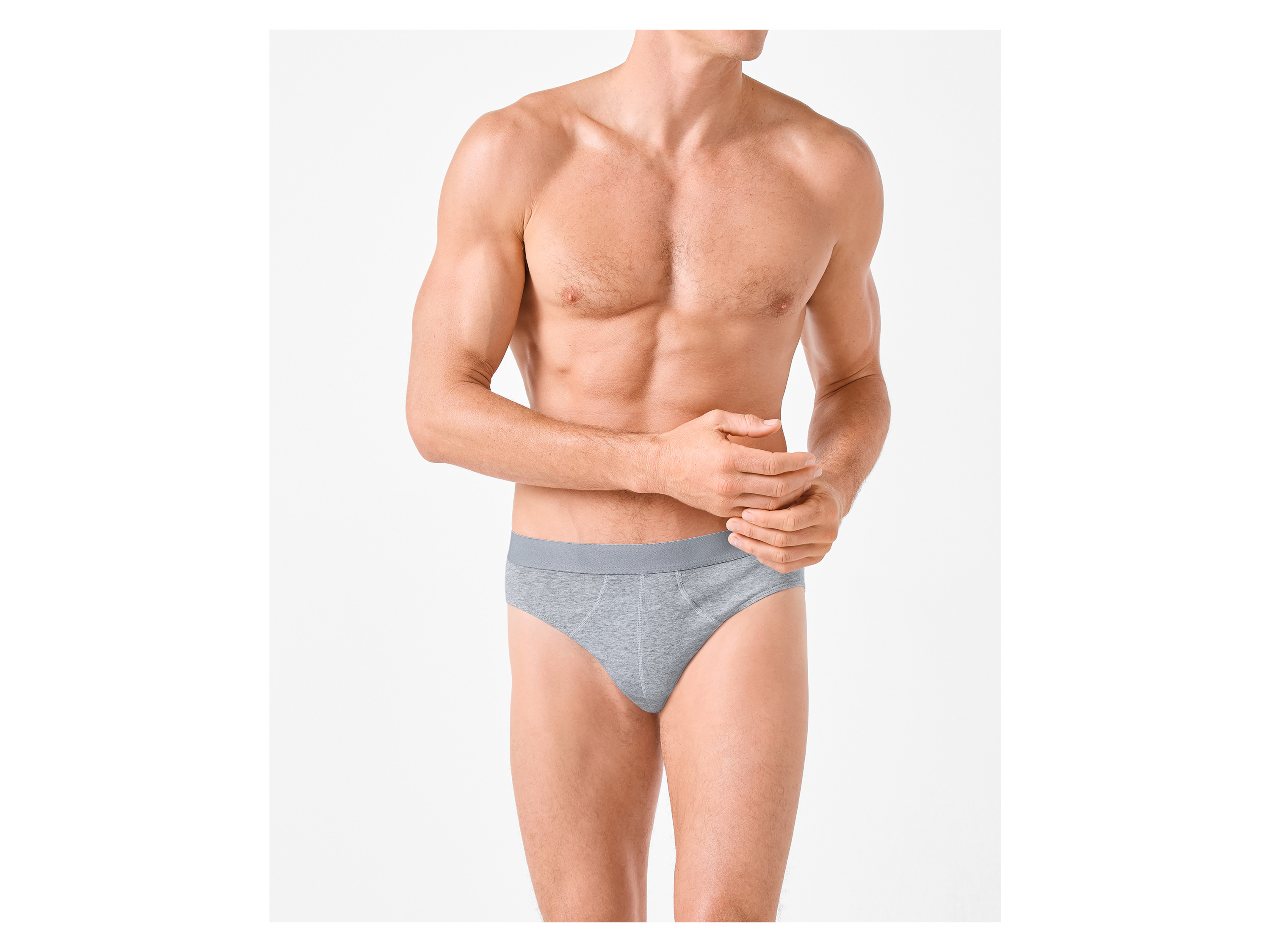 Thumbnail - esmara Men Herren Slip, 3 Stück (schwarz/grau/weiß, 6/L)