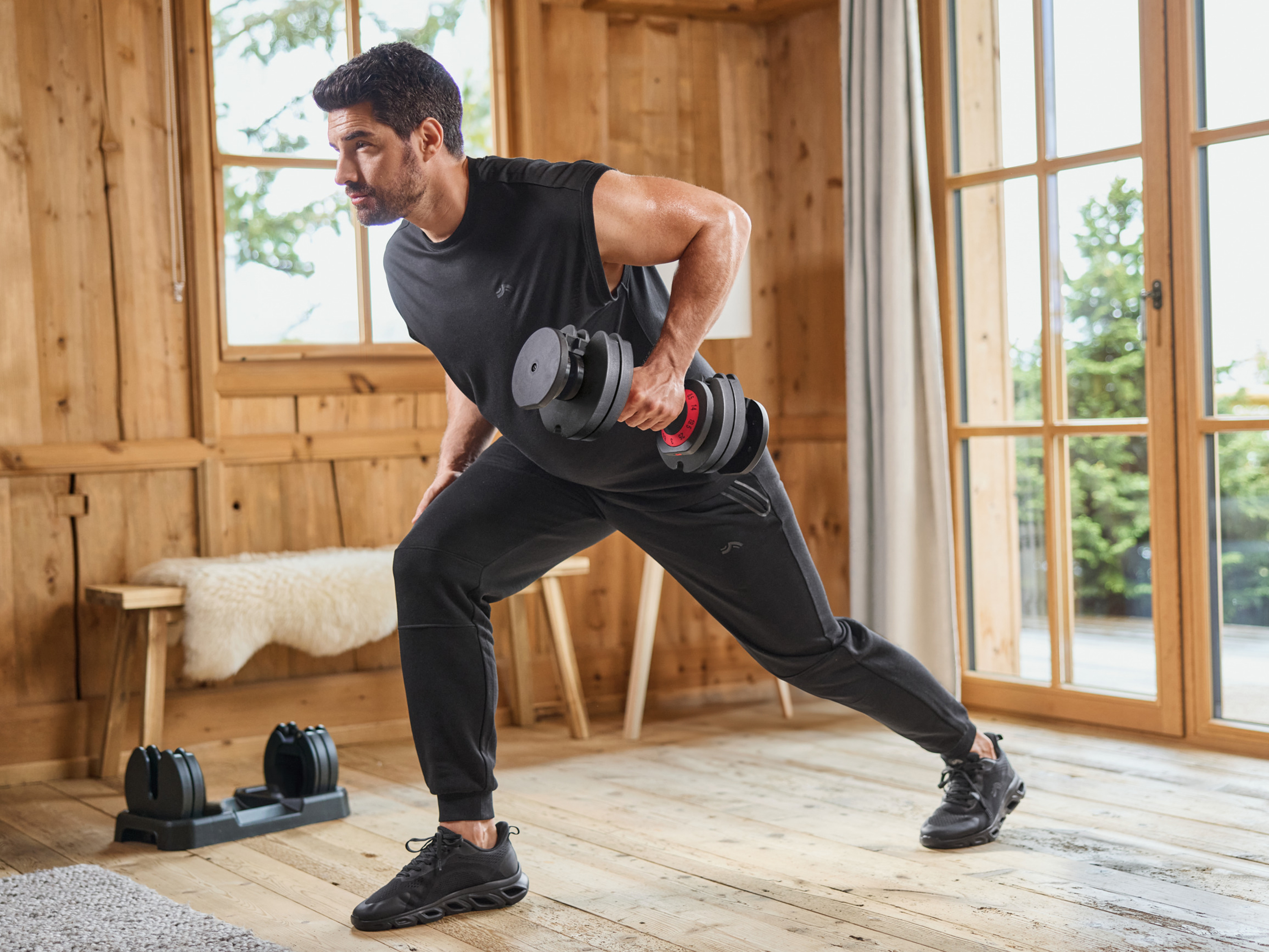 Thumbnail - CRIVIT Herren Funktionsshirt oversize (kurze Ärmel/schwarz, M (48/50))