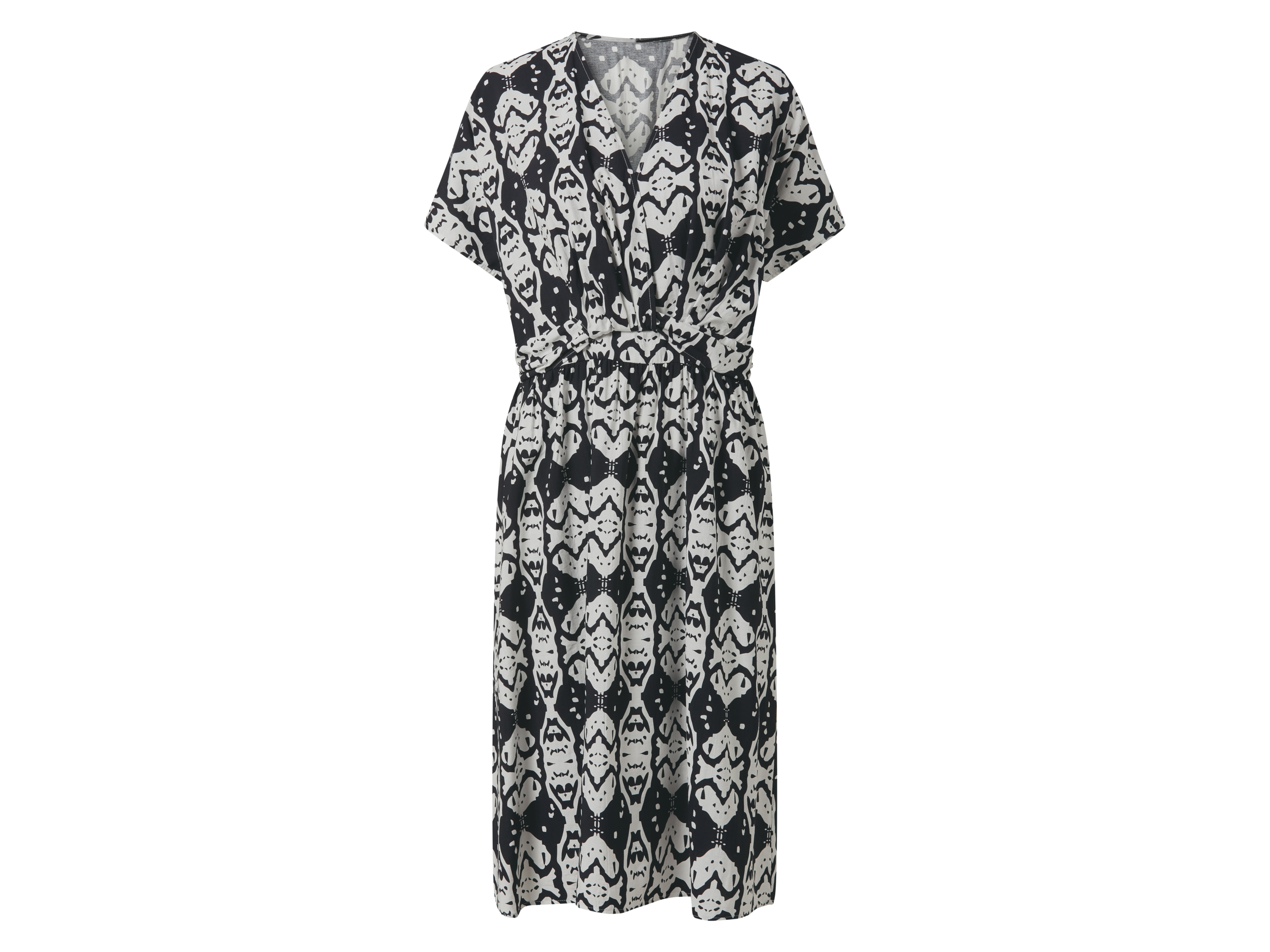 ESMARA® Damen Kleid (Schwarz/weiß, 38)""