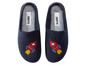 Blaue Hausschuhe mit Raketenmotiv von Pepperts!