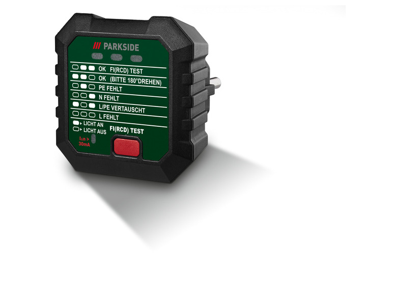 Gehe zu Vollbildansicht: PARKSIDE® Steckdosentester »PSSFS 3 A2«, mit 3-LED-Statustabelle - Bild 3