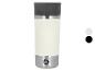SILVERCREST® 500 ml Kaffeebecher, weiß mit schwarzem Deckel und silbernem Boden