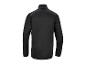 Schwarze Herren-Sportjacke mit Stehkragen und reflektierenden Details.