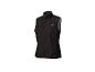 Schwarze Sportweste mit Reißverschluss.