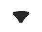 Schwarze High-Waist-Bikinihose mit gerippter Textur