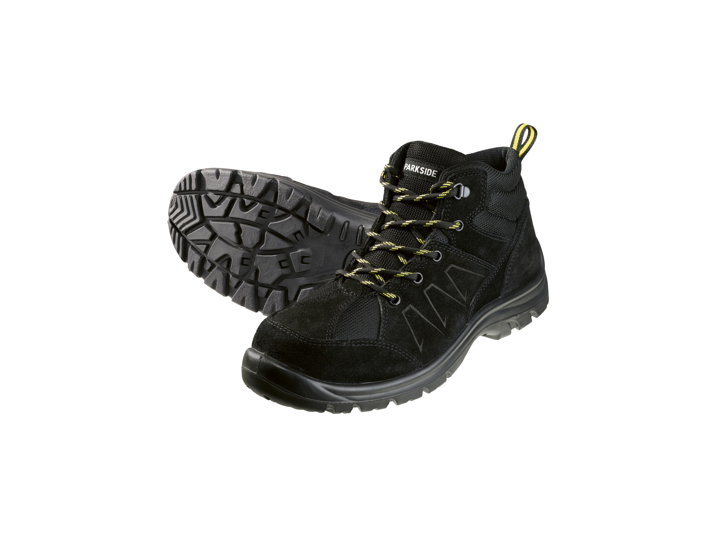 PARKSIDE® Herren Sicherheitsschuhe / Sicherheitsstiefel, S3 (hoher Schnitt, Schwarz, 42)