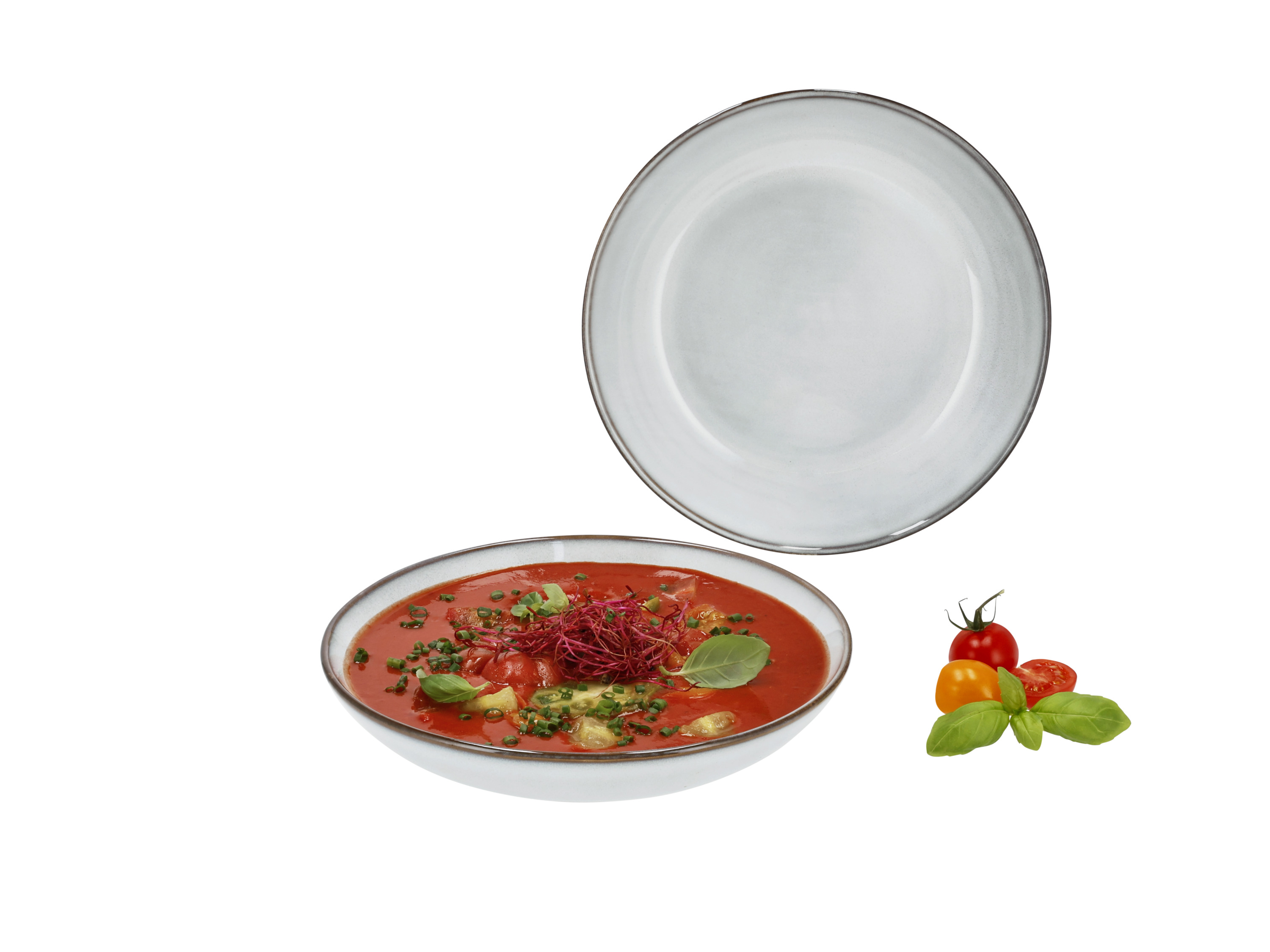 Thumbnail - SILVERCREST® Speiseteller/ Suppenteller 2er Set (Suppenteller Set, beige)