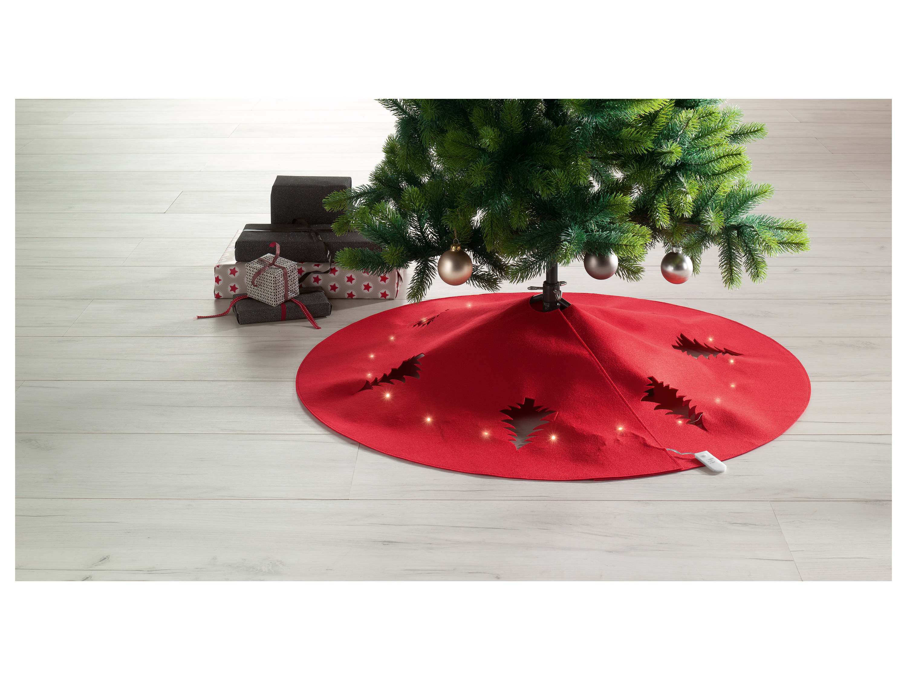 Thumbnail - LIVARNO home LED-Weihnachtsbaumdecke (Rund, Rot)