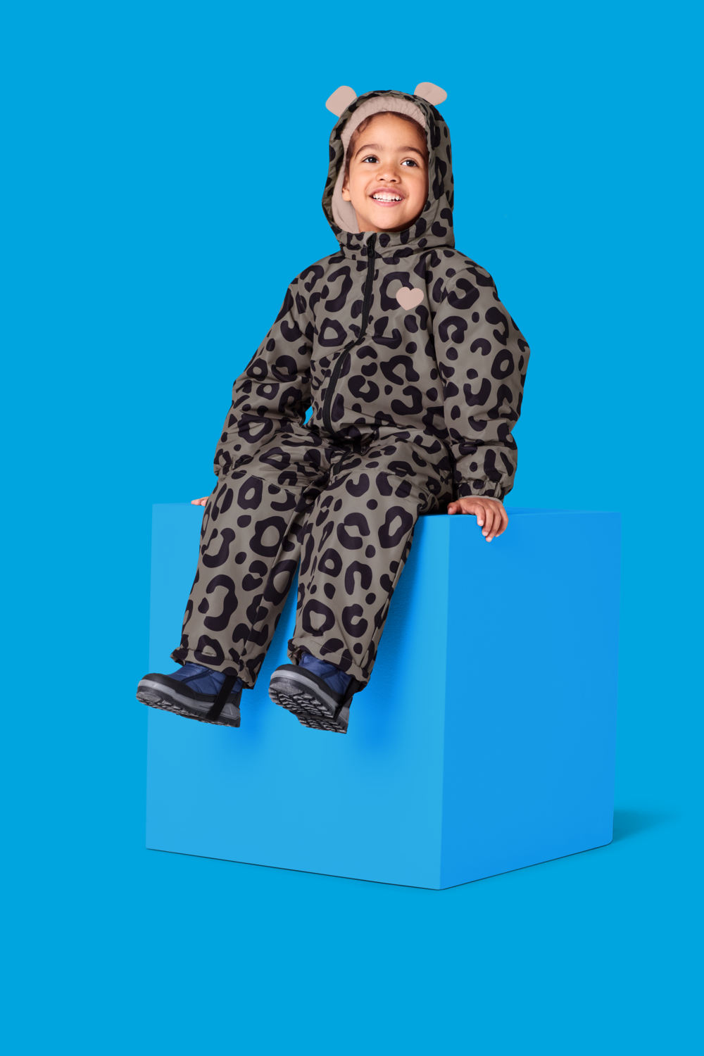 LUPILU® Baby Kleinkinder Schneeoverall (leo/braun, 98/104) – Bild 2 von 4