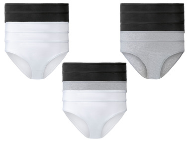 esmara® Damen Minislips, 5 Stück, hoher Baumwollanteil