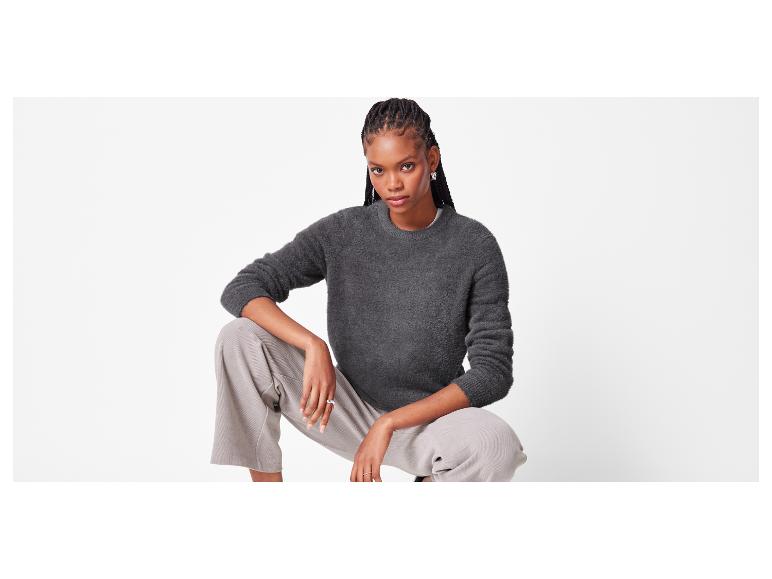 Damen Plüschpullover