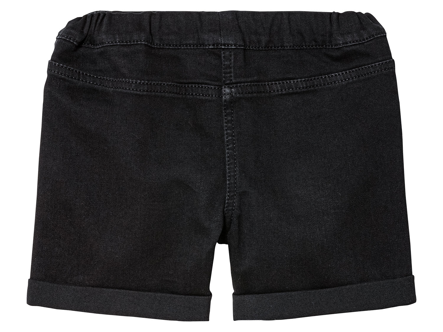 Thumbnail - lupilu® Kleinkinder Denimshorts (122/128, lila/schwarz)