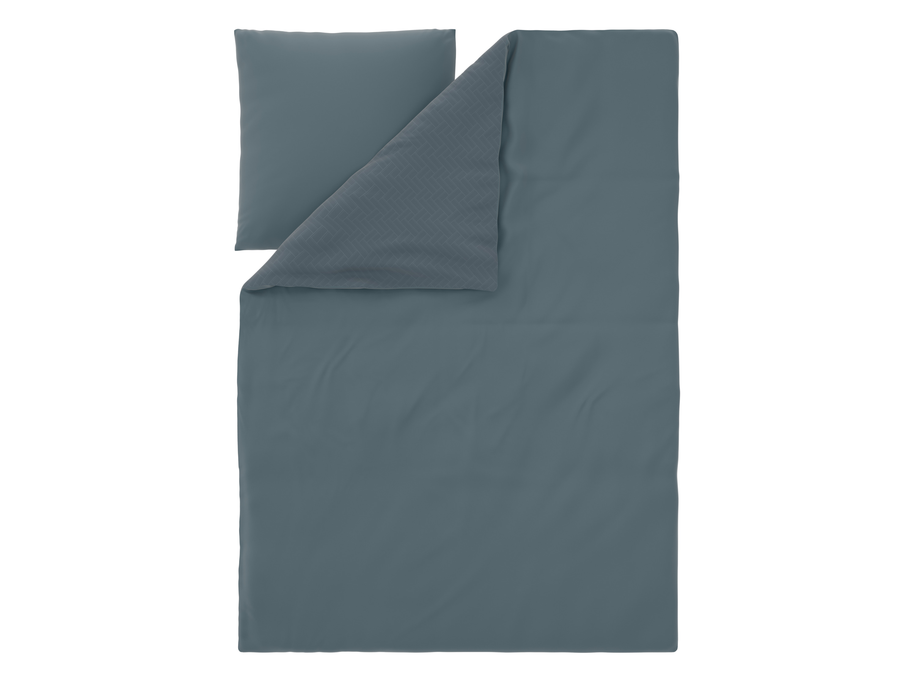 Thumbnail - LIVARNO® Satin-Wendebettwäsche, 155 x 220 cm (Marine)