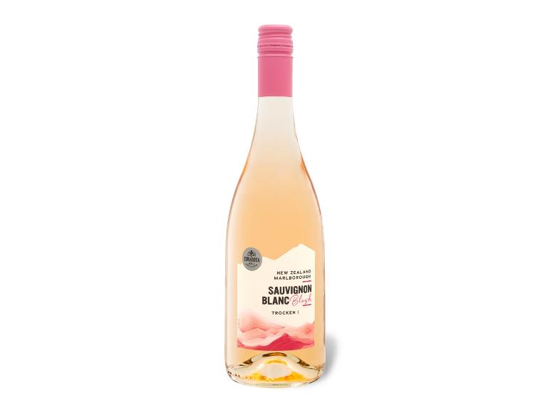 Flasche Cimarossa Sauvignon Blanc Blush, trockener Weißwein aus Neuseeland.