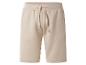 Beige Sweatshorts mit Kordelzug.