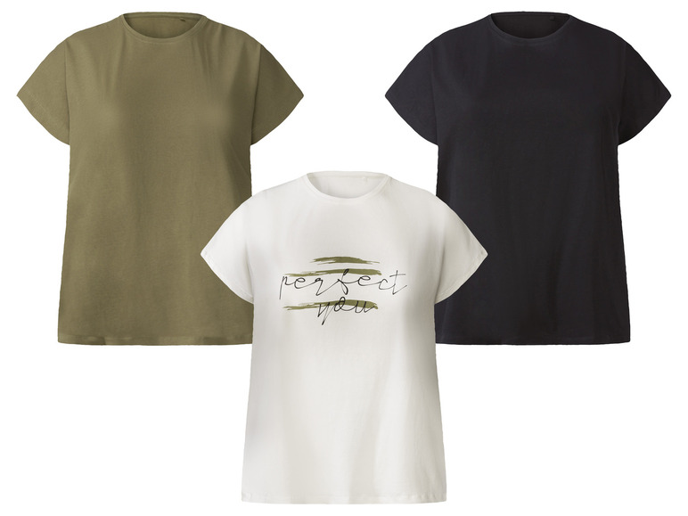 Gehe zu Vollbildansicht: esmara® Damen T-Shirt aus reiner Baumwolle - Bild 1