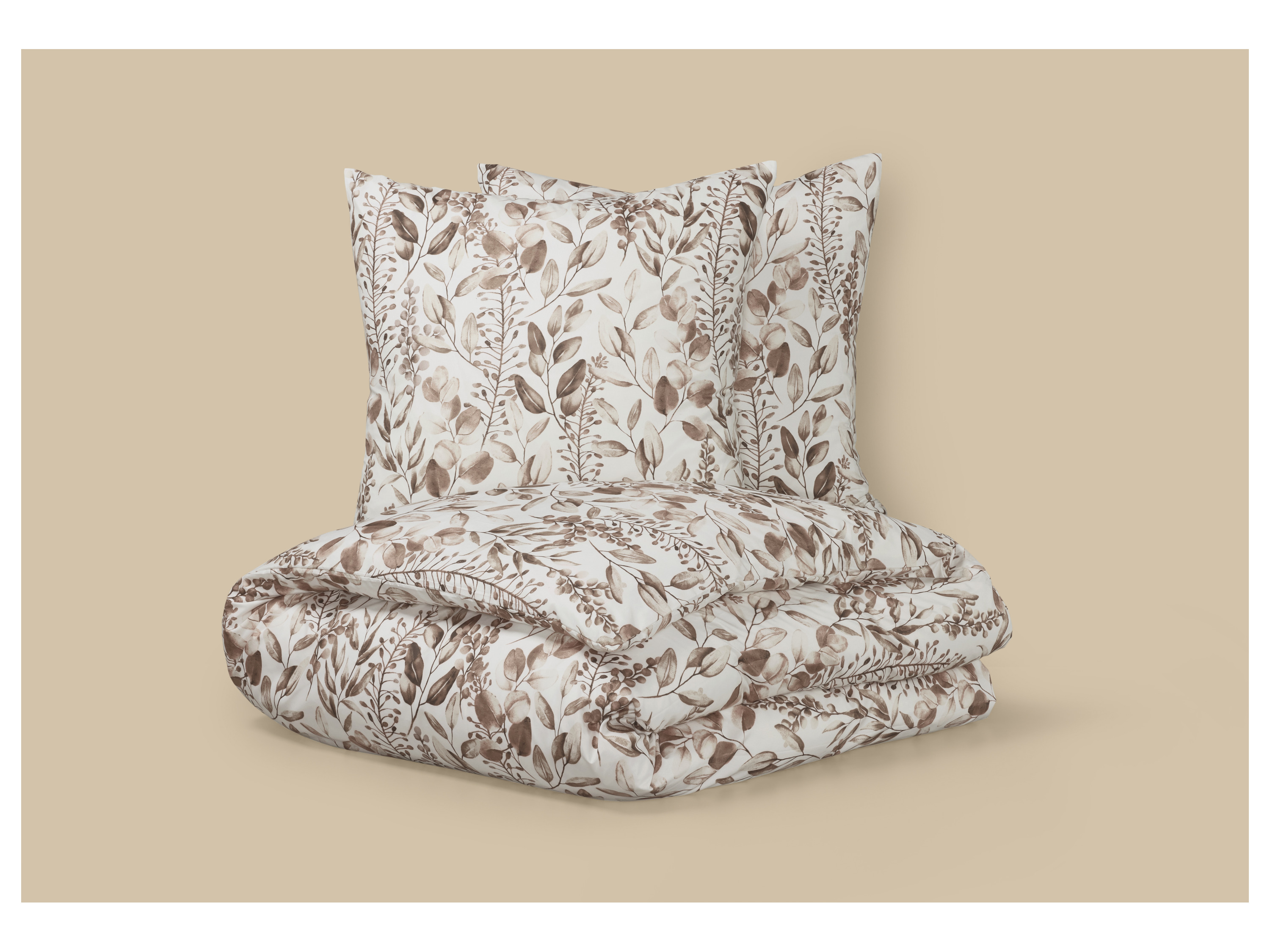 LIVARNO® Mikrofaser-Satin-Wendebettwäsche, 200 x 220 cm (Blätter) – Bild 2 von 3