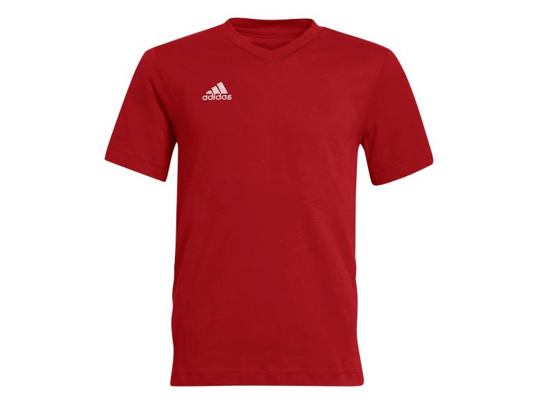 Rotes Herren-T-Shirt mit V-Ausschnitt und kurzen Ärmeln