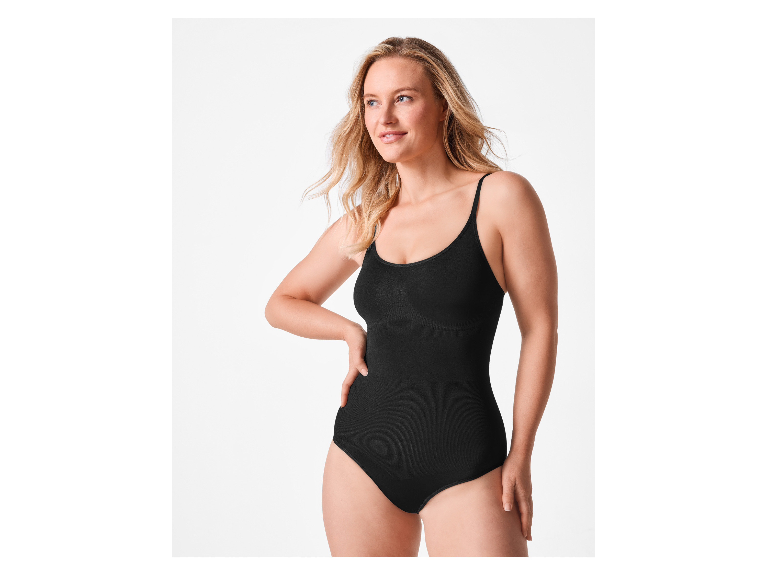 ESMARA® Damen Body figurformend seamless (Schwarz, XL(48/50)) – Bild 2 von 4