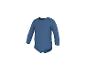 Blauer Langarm-Babybody