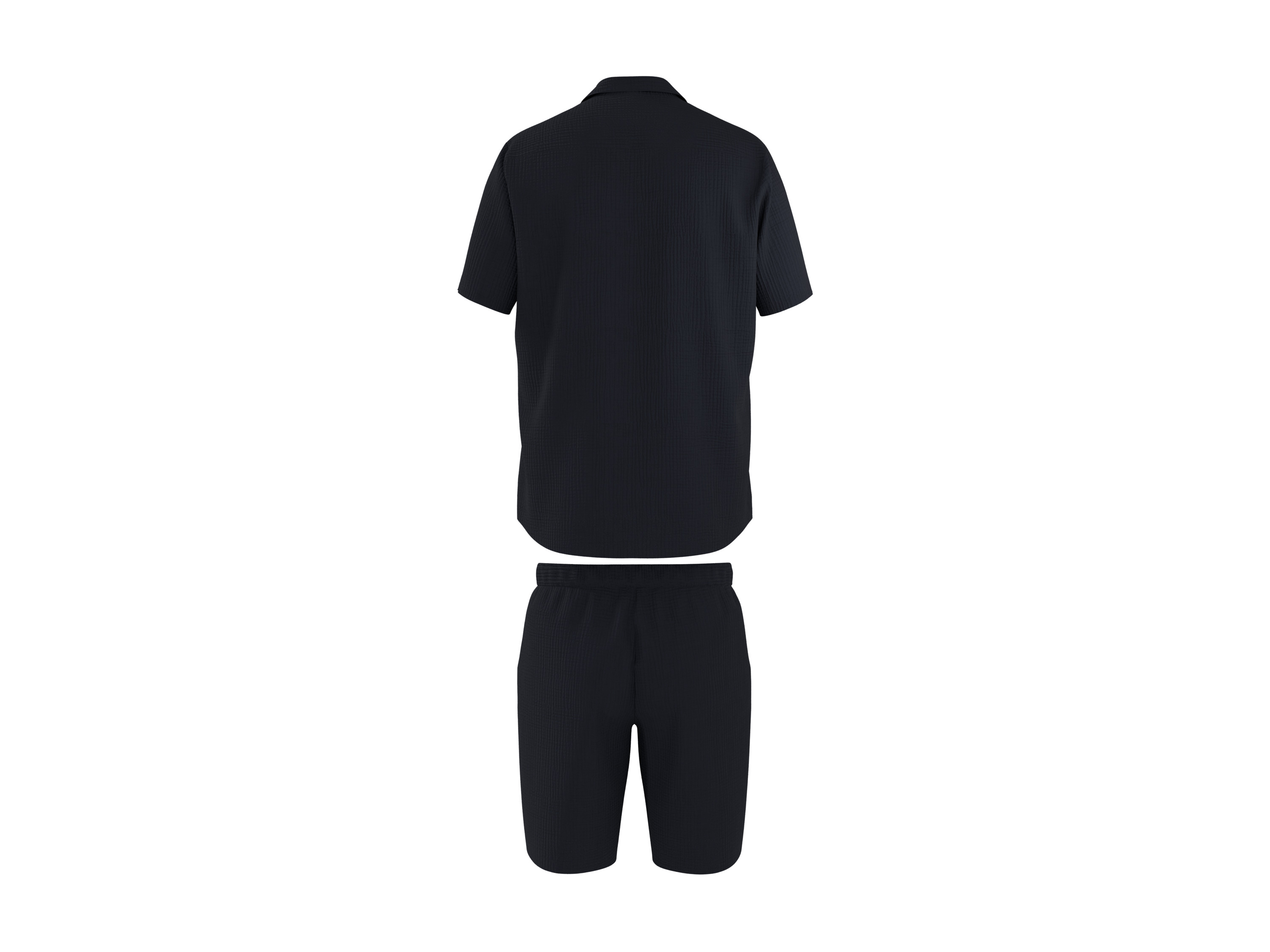 ESMARA MEN Herren Musselin-Pyjama (Navy, M (48/50)) – Bild 3 von 4
