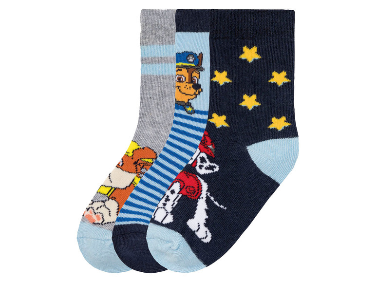 Gehe zu Vollbildansicht: Kleinkinder Jungen Socken, 3 Paar, mit Baumwolle - Bild 2