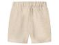 Hellbeige Jersey-Shorts mit elastischem Bund