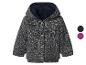 Melierte Strickjacke mit Kapuze, Knöpfen und weichem Futter