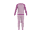 Rosa und lila Thermo-Unterwäsche-Set für Damen