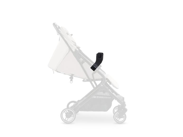 Schwarzer Autositzadapter für Kinderwagen