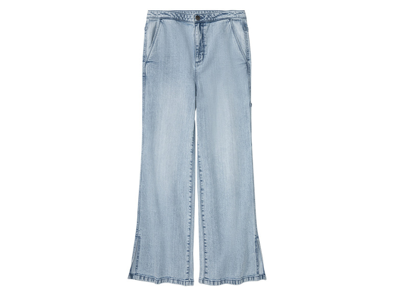 Gehe zu Vollbildansicht: pepperts!® Kinder Mädchen Jeans Wide Leg, hohe Leibhöhe - Bild 2