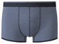 Dunkelblaue Boxershorts mit schwarzem Bund.