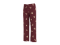 Bordeauxfarbene Pyjamahose mit Teddybärmuster.