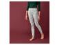 Graue Leggings mit Weihnachtsmuster