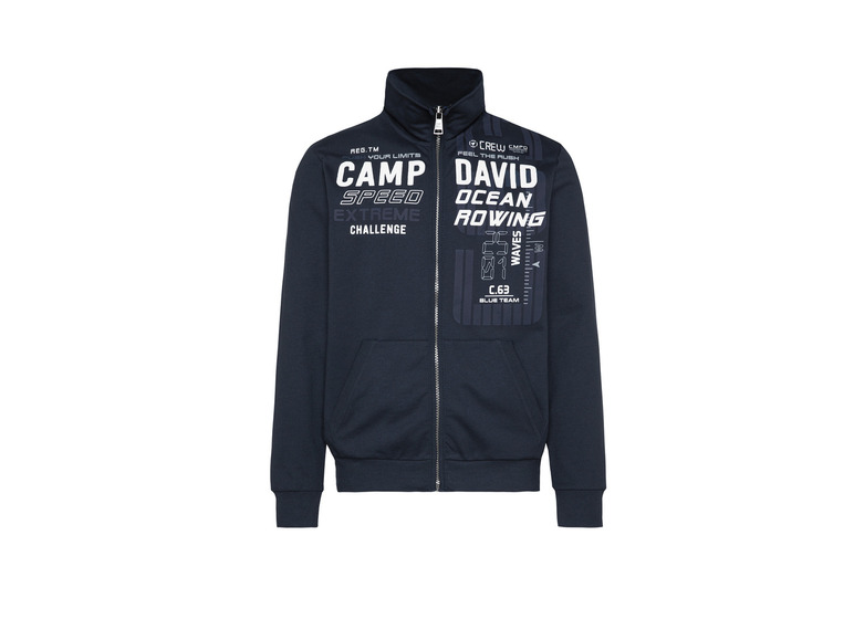 Gehe zu Vollbildansicht: Camp David Herren Sweatjacke mit Druck und Stickerei - Bild 4