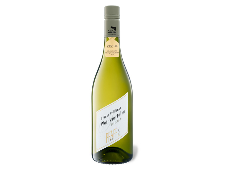 Gehe zu Vollbildansicht: Pfaffl Selection Grüner Veltliner Weinviertel DAC trocken, Weißwein 2022 - Bild 1