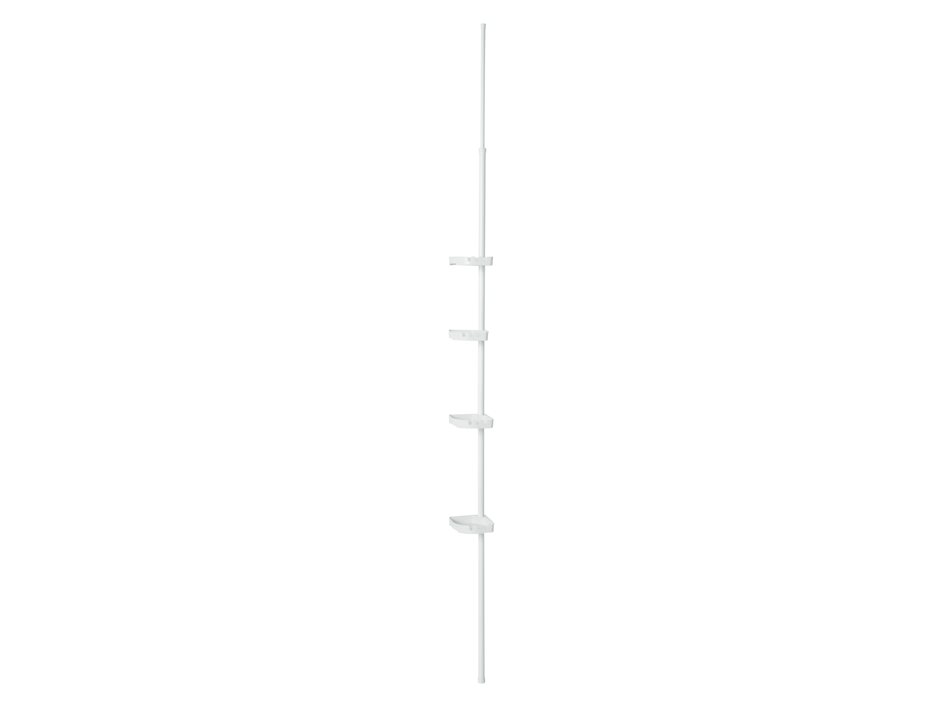 LIVARNO® XXL Teleskop Duscheckregal 125-300cm (weiß)