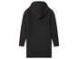 Ein schwarzes Hoodie-Kleid mit langen Ärmeln.