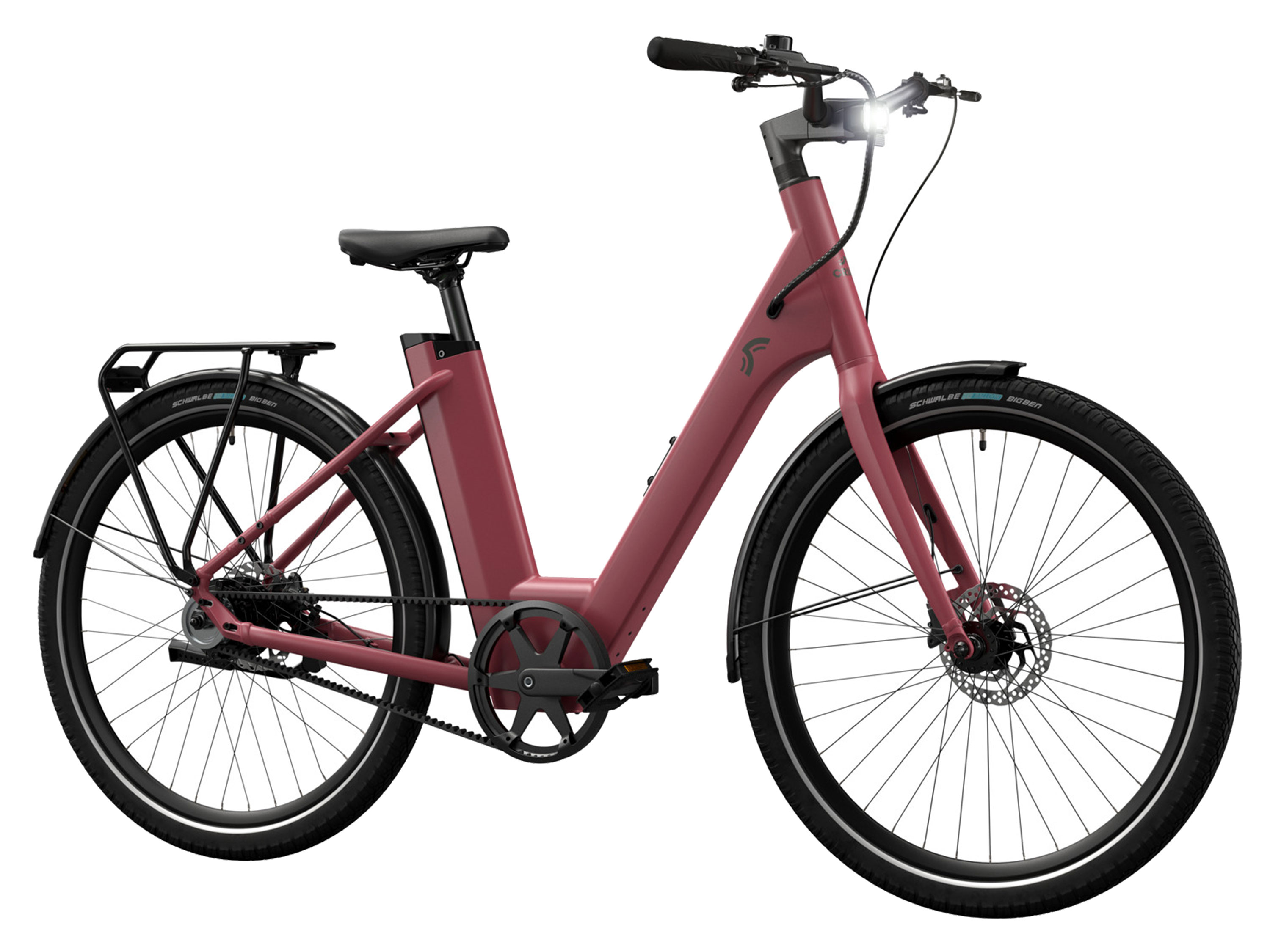 Thumbnail - CRIVIT Urban E-Bike Y.3 Belt Drive (Berry Blush)