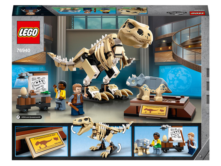 Gehe zu Vollbildansicht: LEGO® Jurassic World™ 76940 »T. Rex-Skelett in der Fossilienausstellung« - Bild 9
