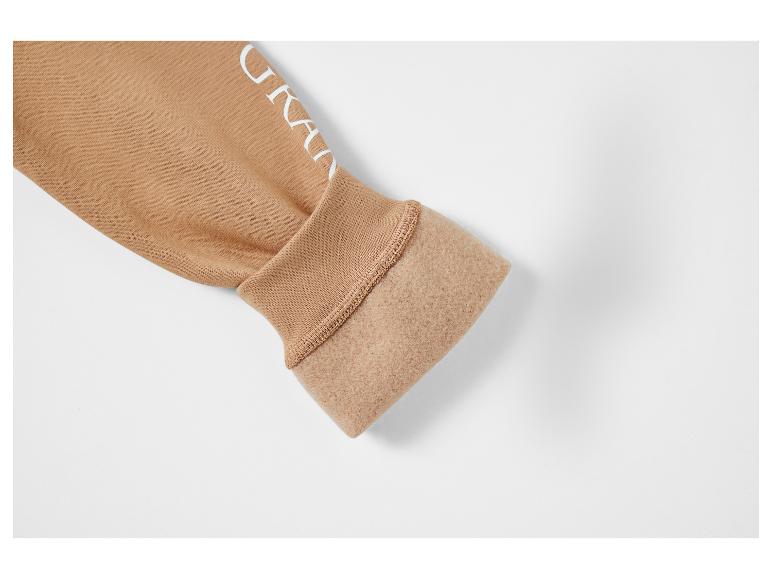 Ein braunes Sweatshirt mit Fleece-Futter