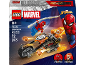 Bauspielzeug-Set mit Spider-Man und Ghost Rider auf Motorrad, 72 Teile, für Alter 6+