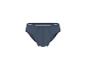 Marineblaue Baumwollslips für Herren mit weißem Gummibund.