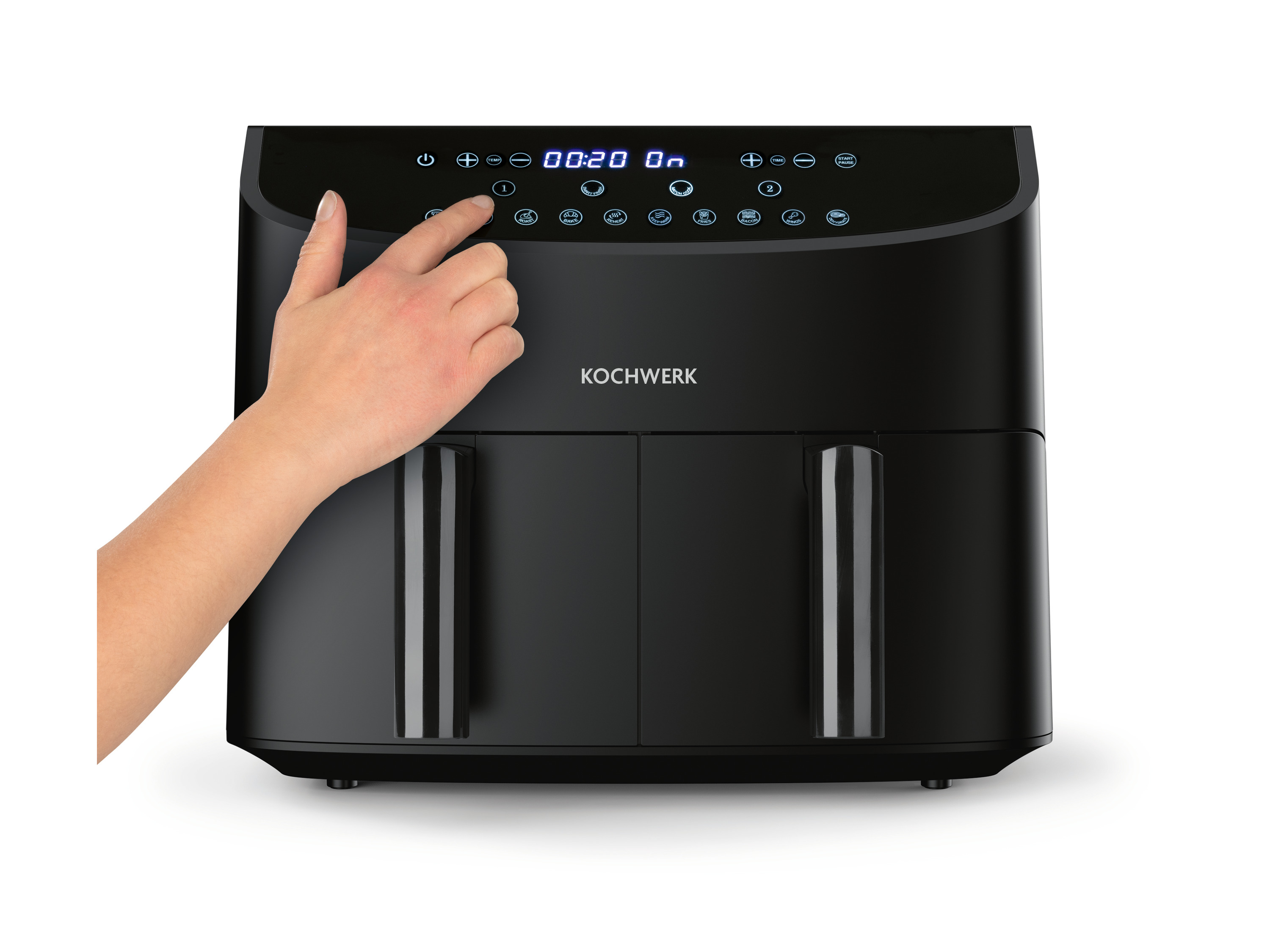 Thumbnail - RACHS KOCHWERK Heißluftfritteuse »HIC-AF-9003D«, 2x 3,5 l