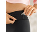 Schwarze Leggings mit einem versteckten Schlüsselfach.