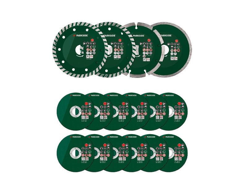 Verschiedene Parkside Trennscheiben für Winkelschleifer.
