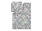Bettwäsche-Set mit Blumenmuster in Grau und Rosa