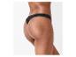 Schwarzer Damen-String-Tanga, Seitenansicht