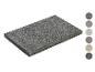 Dunkelgraue rechteckige Terrassenplatte mit Farbmustern